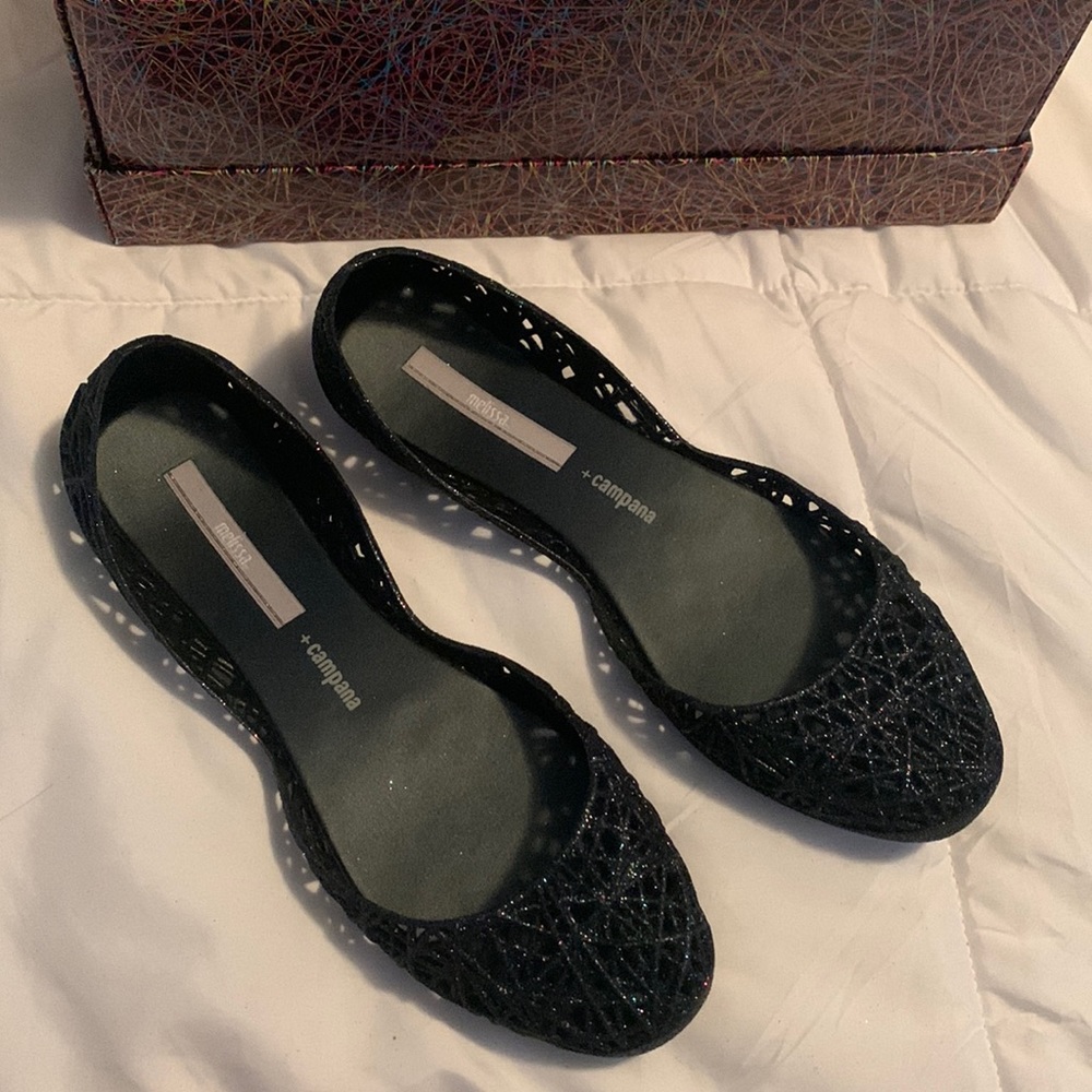 Melissa + campana sparkly flat